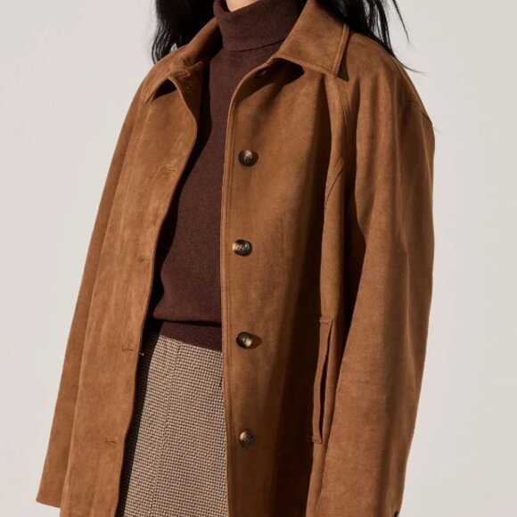 ASTR The Label Presleigh Faux Suede Jacket NWT Size Medium - Picture 4 of 4